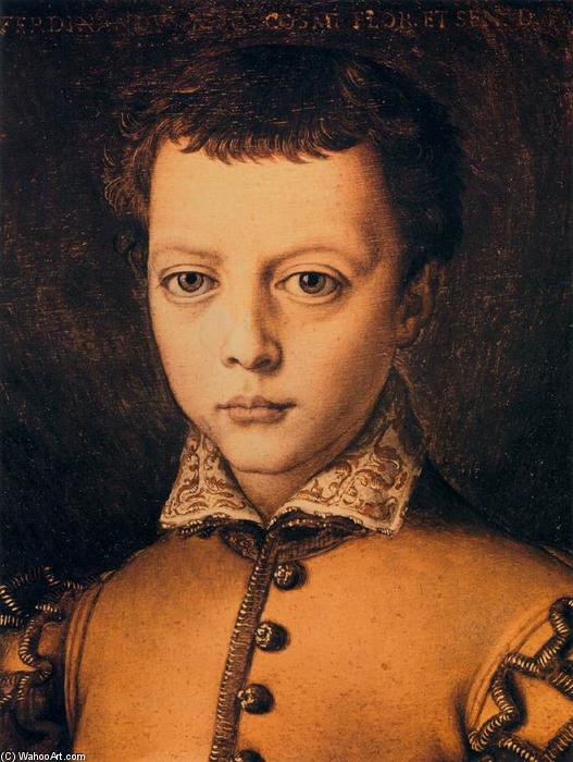 Wikioo.org - The Encyclopedia of Fine Arts - Painting, Artwork by Agnolo Bronzino - Ferdinando de' Medici