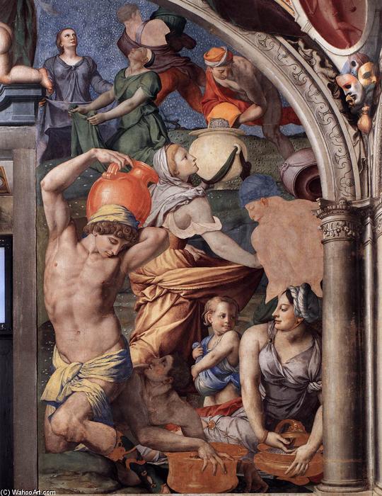 Wikioo.org - Bách khoa toàn thư về mỹ thuật - Vẽ tranh, Tác phẩm nghệ thuật Agnolo Bronzino - Gathering of the Manna