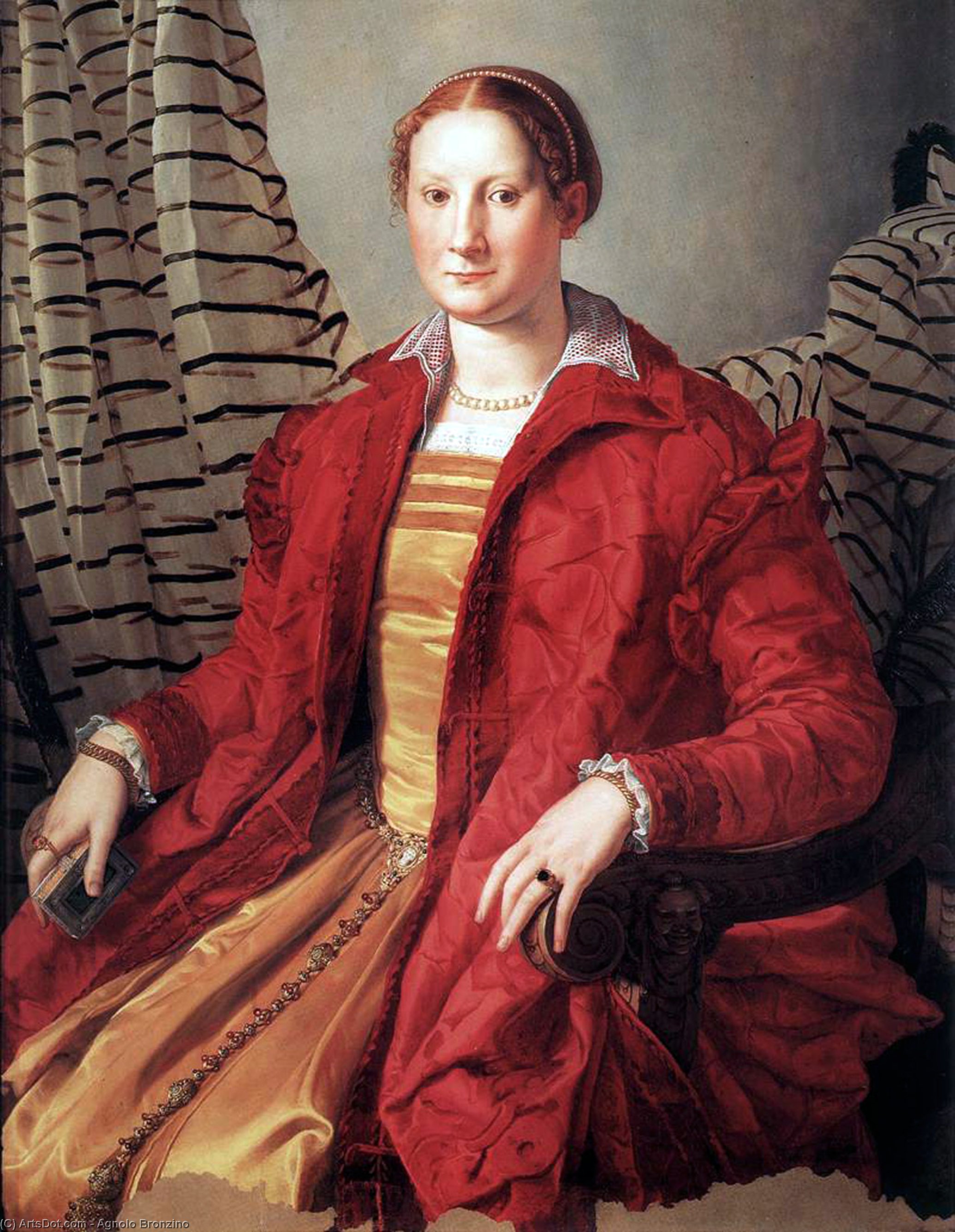 Wikioo.org - The Encyclopedia of Fine Arts - Painting, Artwork by Agnolo Bronzino - Portrait of a Lady
