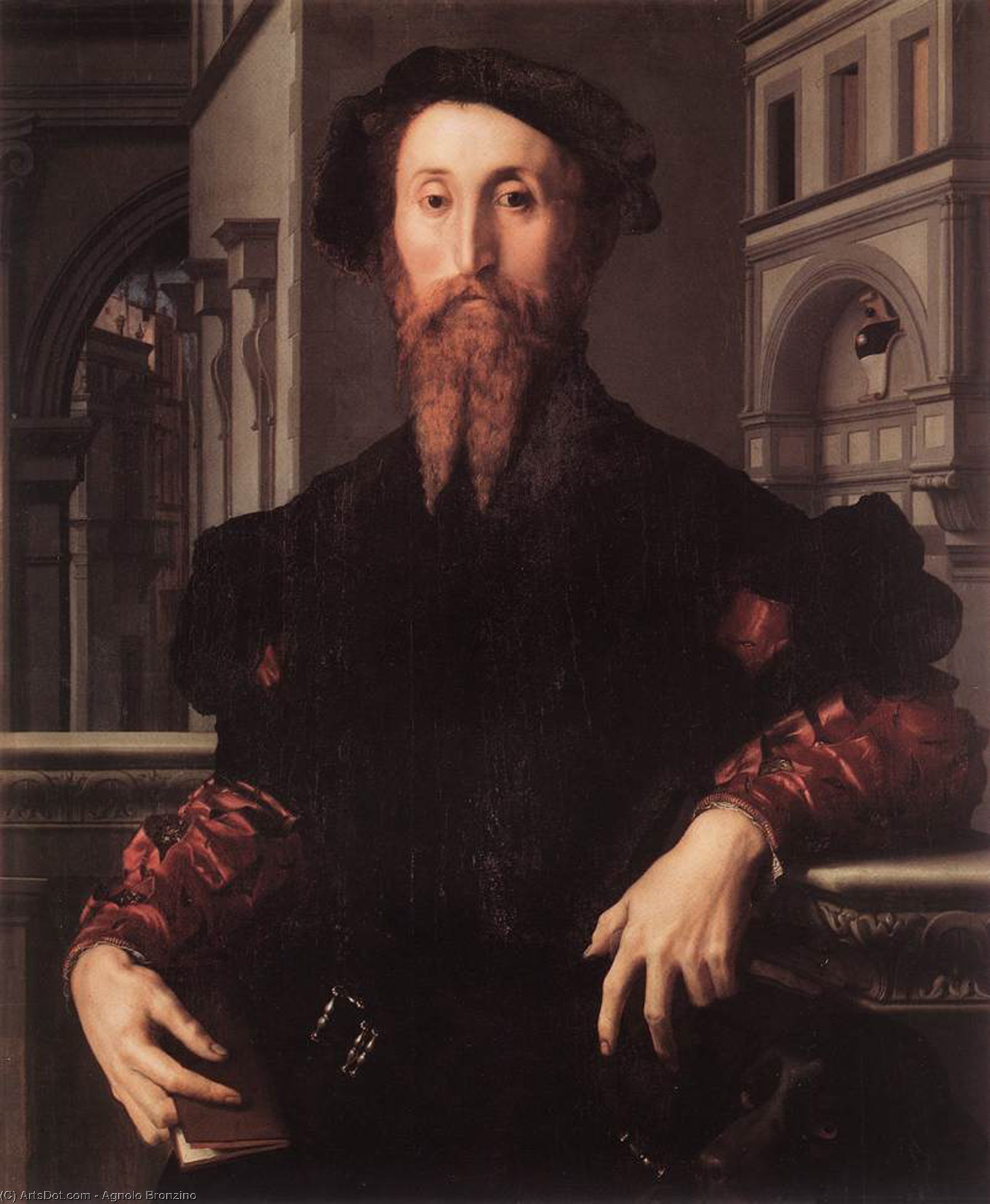 Wikioo.org - The Encyclopedia of Fine Arts - Painting, Artwork by Agnolo Bronzino - Portrait of Bartolomeo Panciatichi