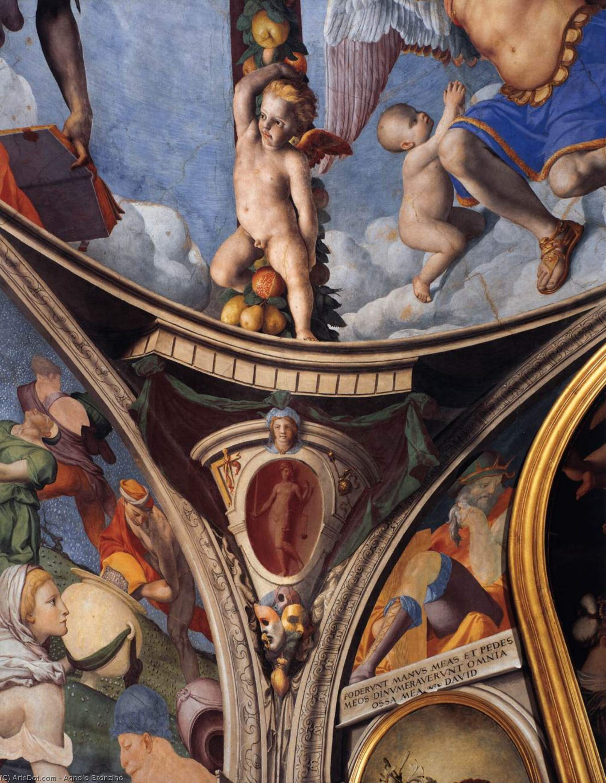 Wikioo.org - The Encyclopedia of Fine Arts - Painting, Artwork by Agnolo Bronzino - Vault decoration (detail)