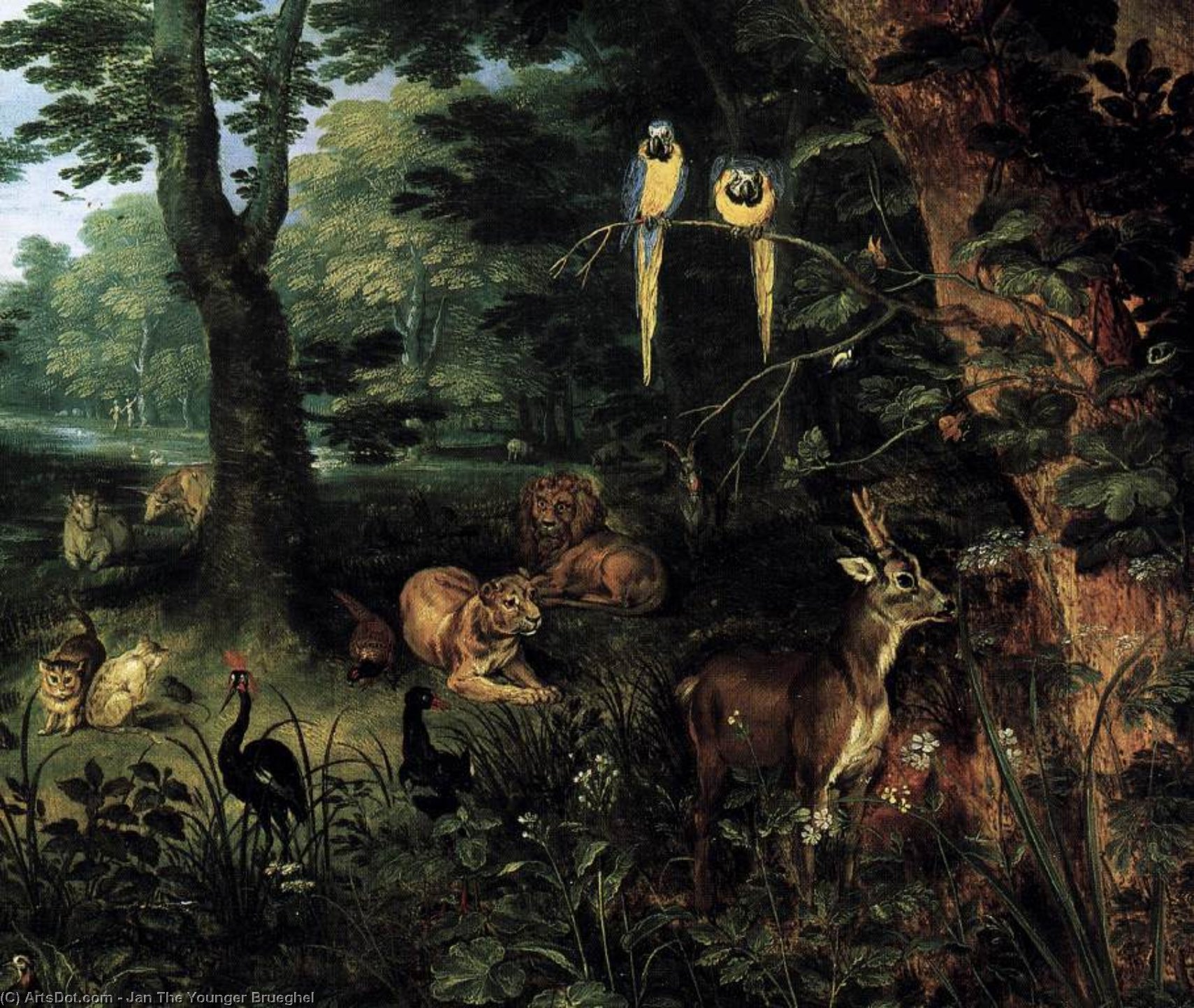 WikiOO.org – 美術百科全書 - 繪畫，作品 Jan The Younger Brueghel - 天堂 详细