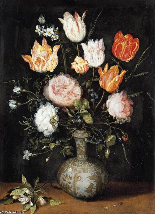 Wikioo.org - The Encyclopedia of Fine Arts - Painting, Artwork by Jan The Younger Brueghel - Still-Life of Flowers