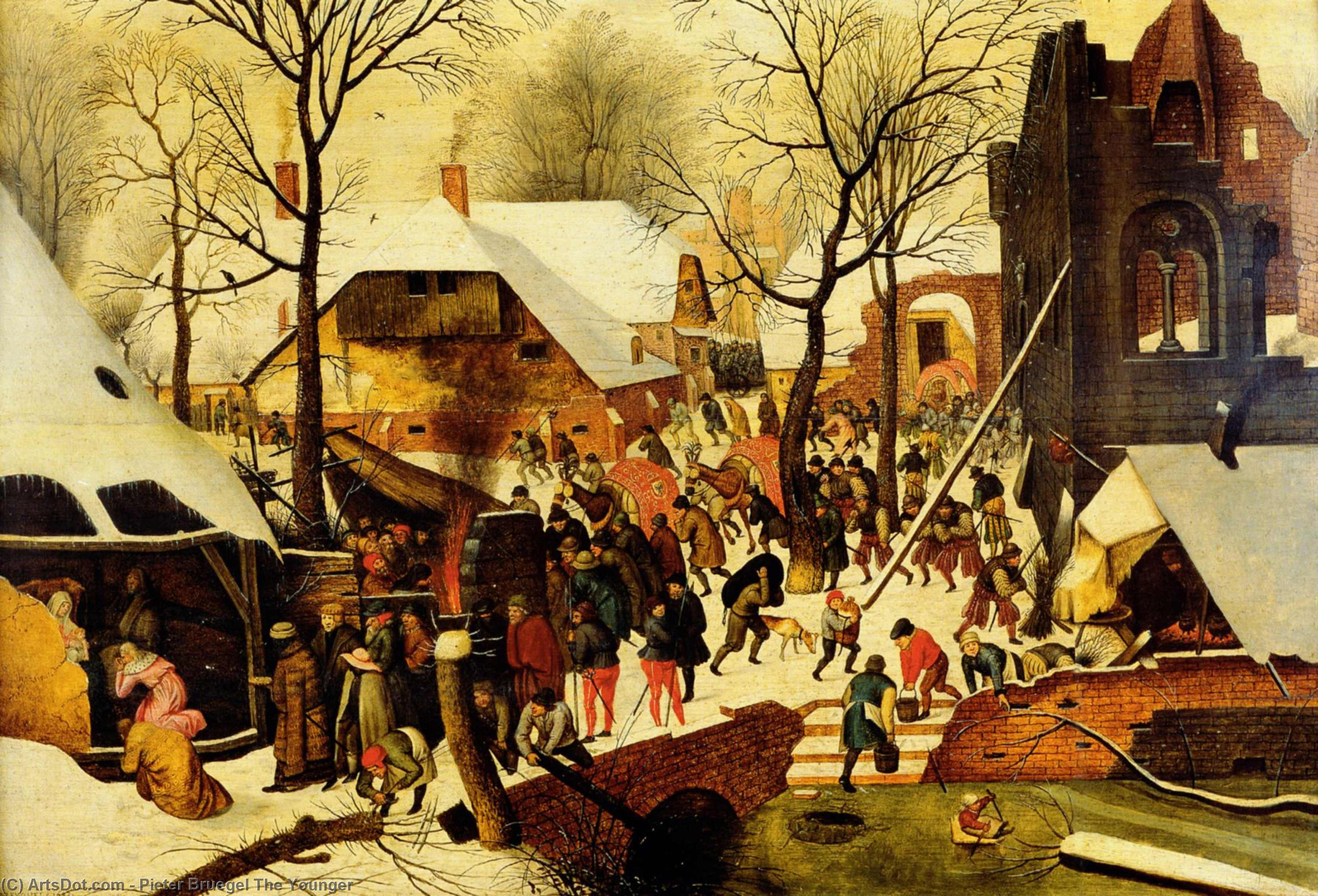 Wikioo.org - Die Enzyklopädie bildender Kunst - Malerei, Kunstwerk von Pieter Bruegel The Younger - Anbetung der Könige