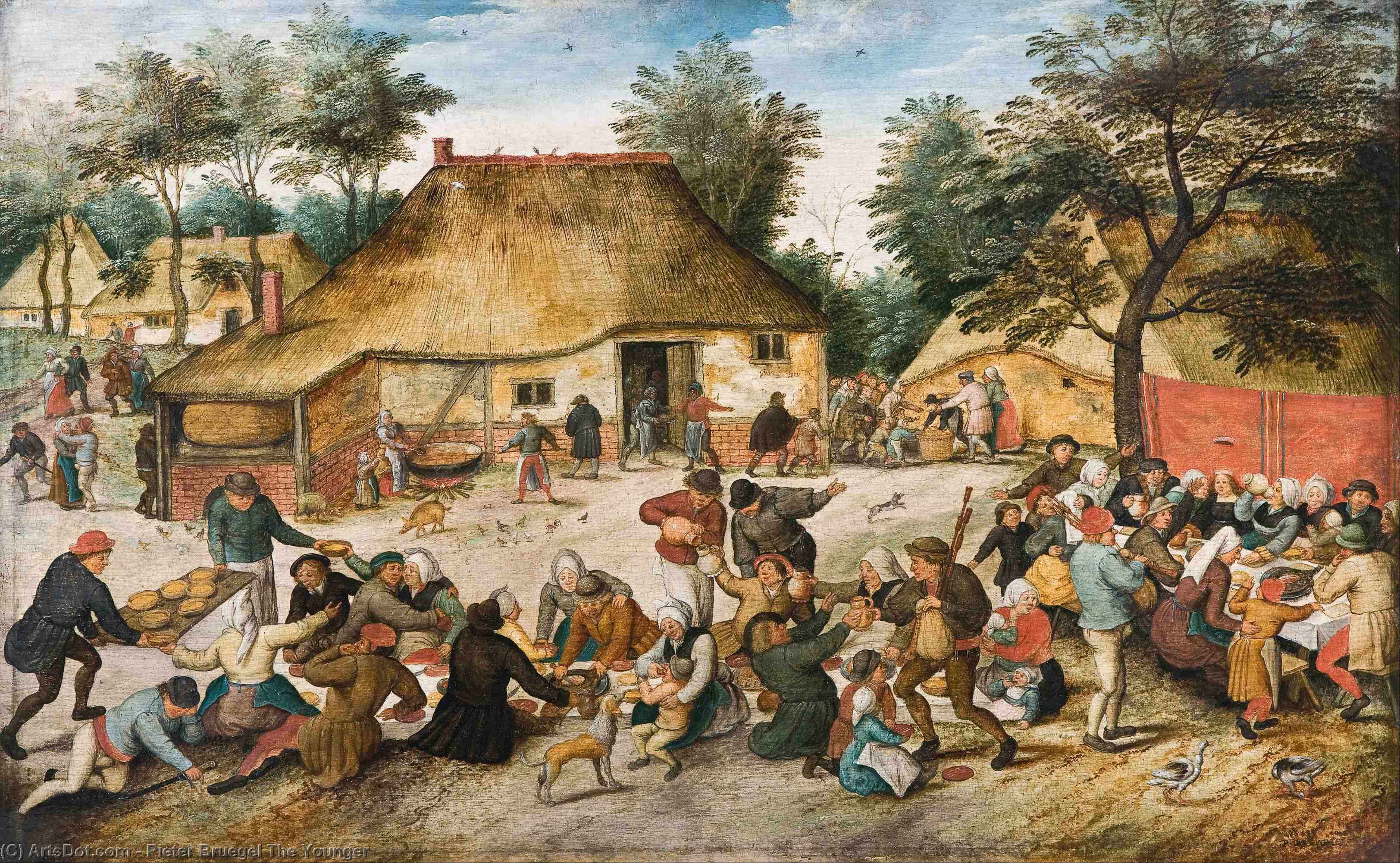WikiOO.org - Enciklopedija dailės - Tapyba, meno kuriniai Pieter Bruegel The Younger - Crucifixion