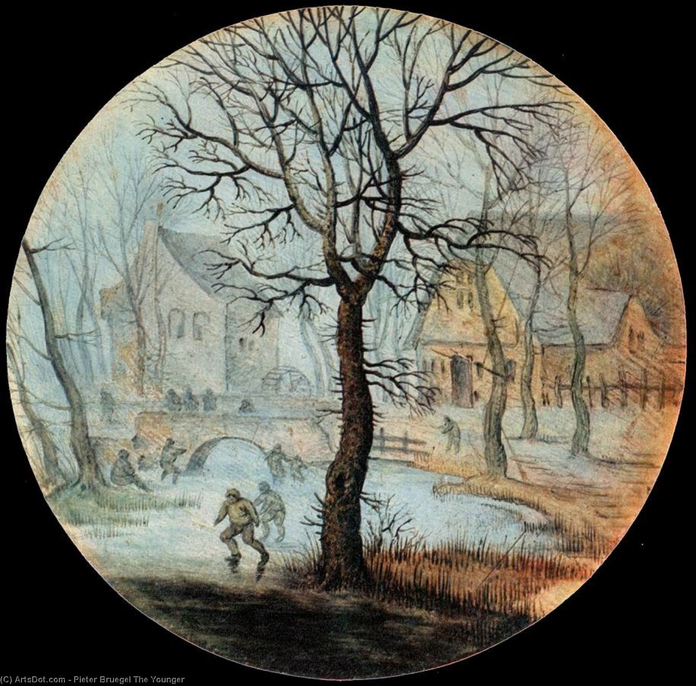 Wikioo.org - สารานุกรมวิจิตรศิลป์ - จิตรกรรม Pieter Bruegel The Younger - The Creek