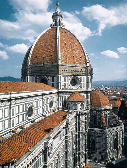 Wikioo.org - สารานุกรมวิจิตรศิลป์ - จิตรกรรม Filippo Brunelleschi - Dome of the Cathedral