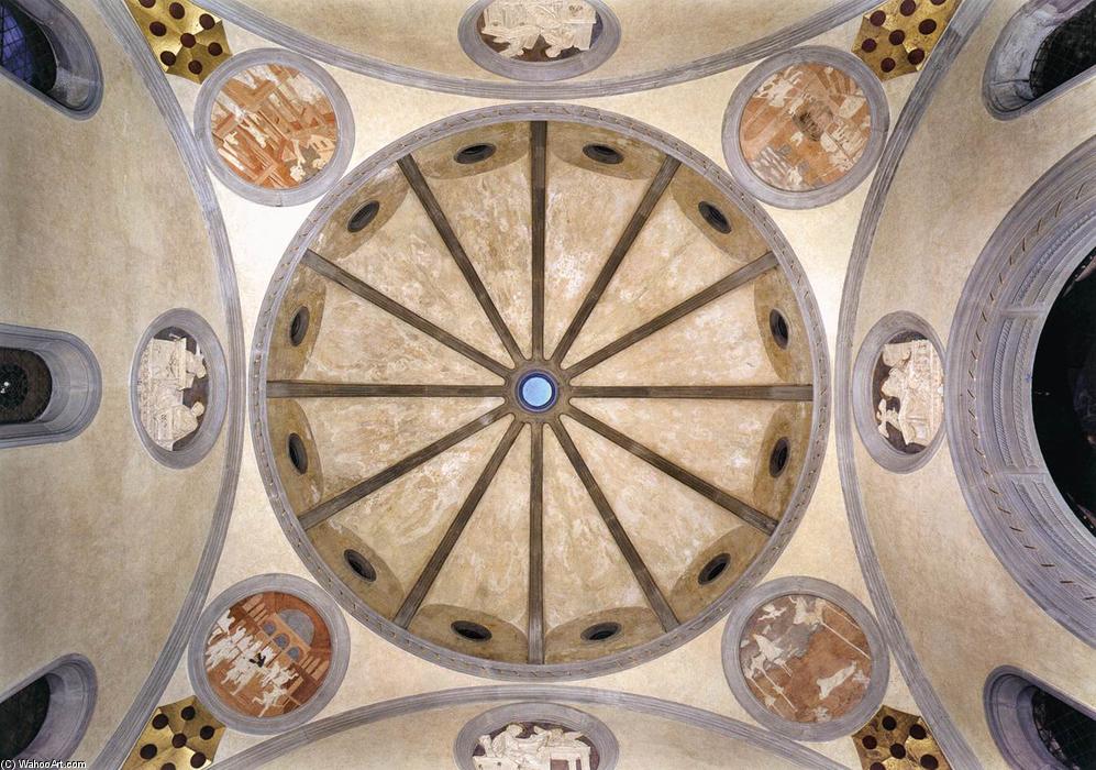 Wikioo.org - The Encyclopedia of Fine Arts - Painting, Artwork by Filippo Brunelleschi - Dome of the Old Sacristy