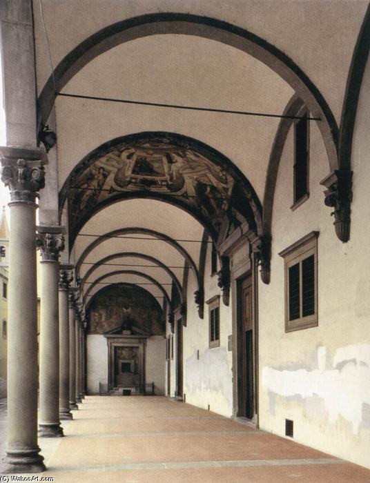 Wikioo.org – L'Encyclopédie des Beaux Arts - Peinture, Oeuvre de Filippo Brunelleschi - Portique