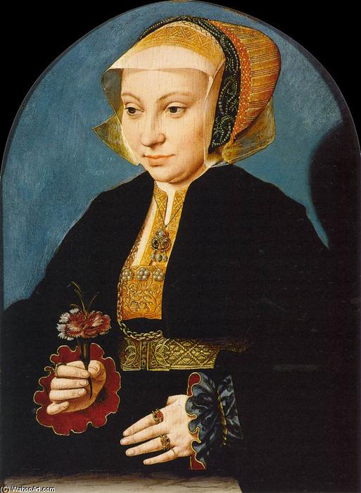 Wikioo.org - The Encyclopedia of Fine Arts - Painting, Artwork by Barthel Bruyn The Elder - Portrait of a Woman