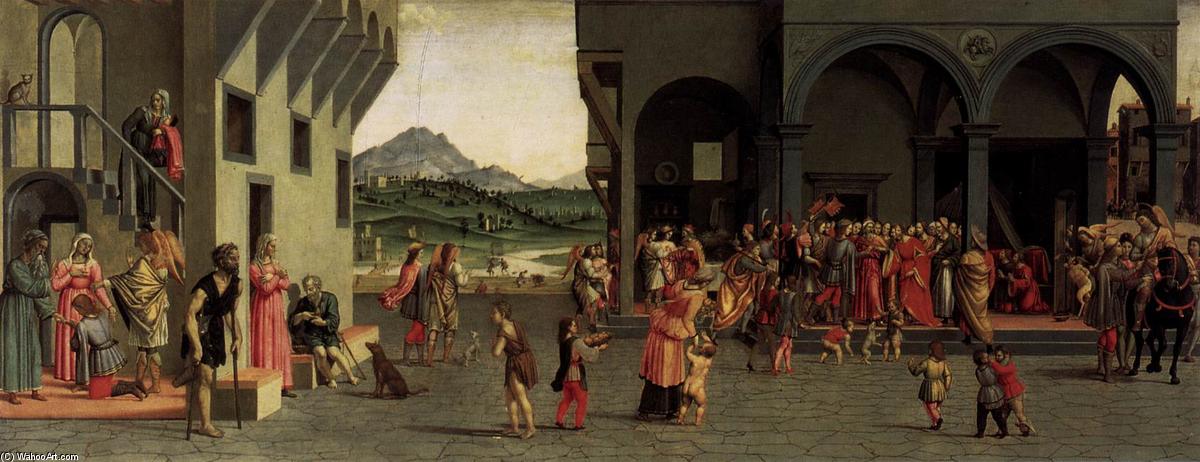 WikiOO.org - Encyclopedia of Fine Arts - Lukisan, Artwork Giuliano Bugiardini - Scenes from the Story of Tobias