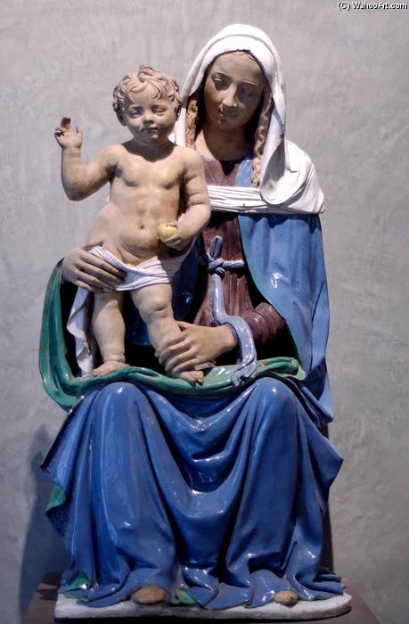 WikiOO.org - Εγκυκλοπαίδεια Καλών Τεχνών - Ζωγραφική, έργα τέχνης Santi Buglioni (Santi Di Michele) - Seated Virgin