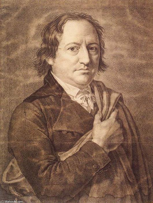 WikiOO.org - Enciklopedija likovnih umjetnosti - Slikarstvo, umjetnička djela Friedrich Bury - Johann Wolfgang von Goethe