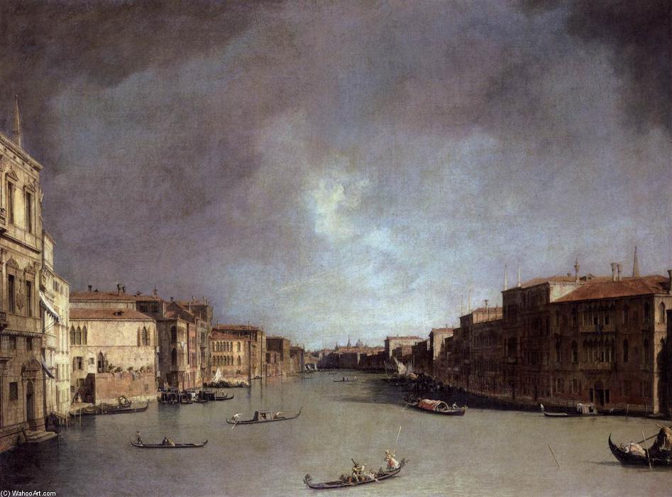 Wikioo.org - The Encyclopedia of Fine Arts - Painting, Artwork by Giovanni Antonio Canal (Canaletto) - Grand Canal: Looking from Palazzo Balbi