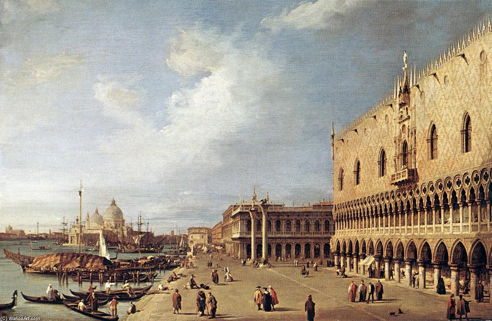 Wikioo.org - The Encyclopedia of Fine Arts - Painting, Artwork by Giovanni Antonio Canal (Canaletto) - View of the Ducal Palace