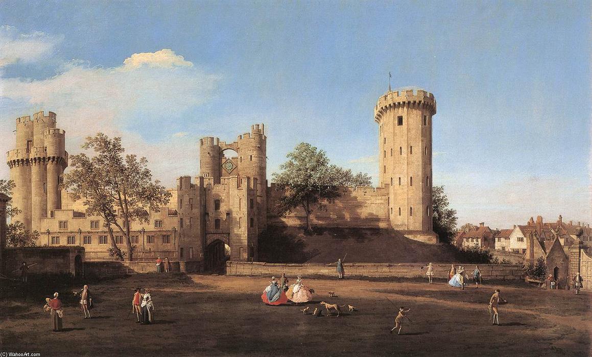 WikiOO.org - Encyclopedia of Fine Arts - Målning, konstverk Giovanni Antonio Canal (Canaletto) - Warwick Castle: the East Front