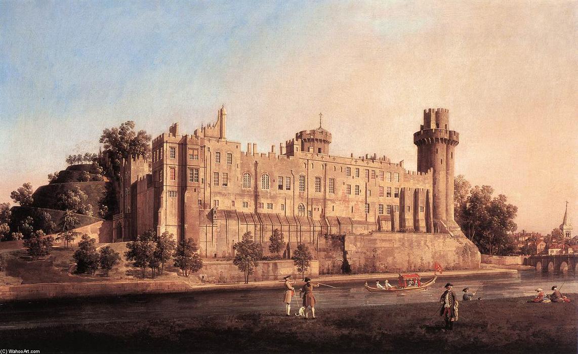 Wikioo.org - The Encyclopedia of Fine Arts - Painting, Artwork by Giovanni Antonio Canal (Canaletto) - Warwick Castle: the South Front
