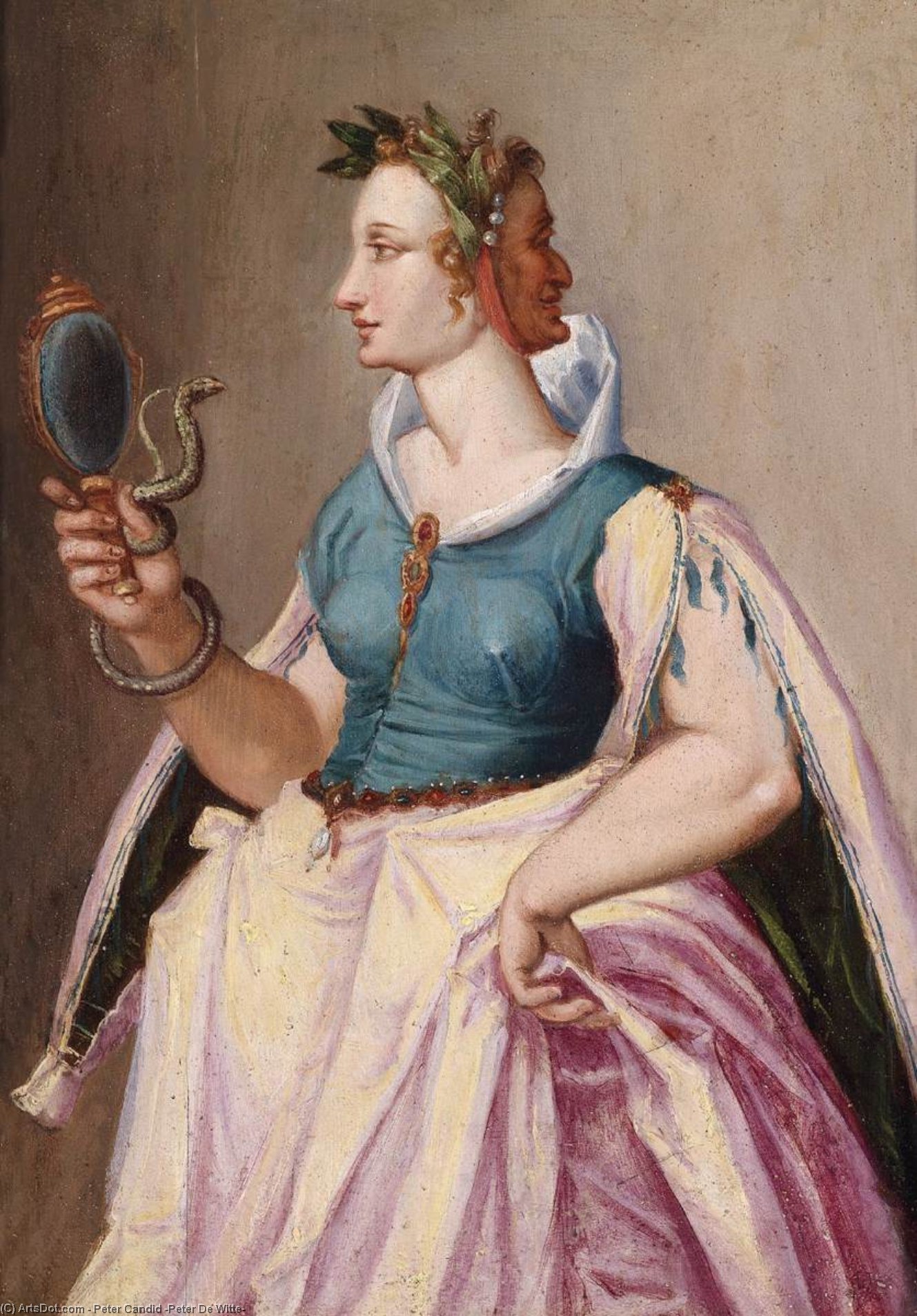 Wikioo.org – L'Enciclopedia delle Belle Arti - Pittura, Opere di Peter Candid (Peter De Witte) - allegoria del vanità