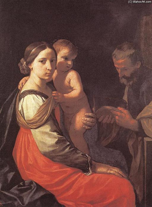 Wikioo.org - The Encyclopedia of Fine Arts - Painting, Artwork by Simone Cantarini - Holy Family