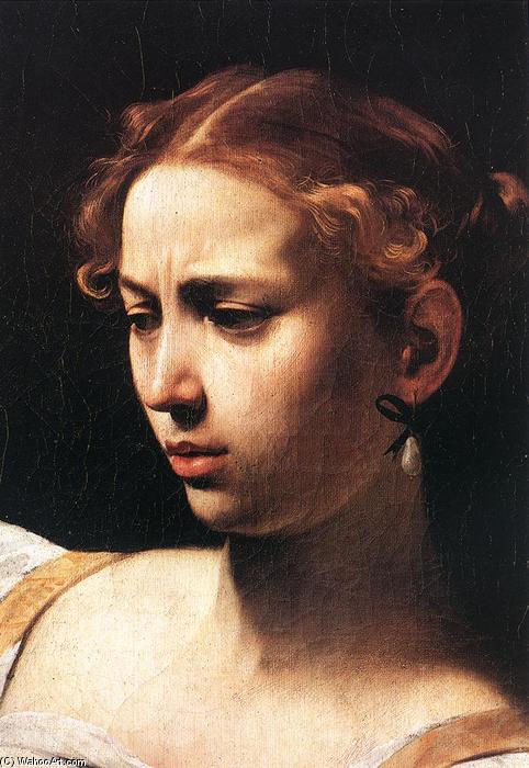 Wikioo.org - The Encyclopedia of Fine Arts - Painting, Artwork by Caravaggio (Michelangelo Merisi) - Judith Beheading Holofernes (detail)