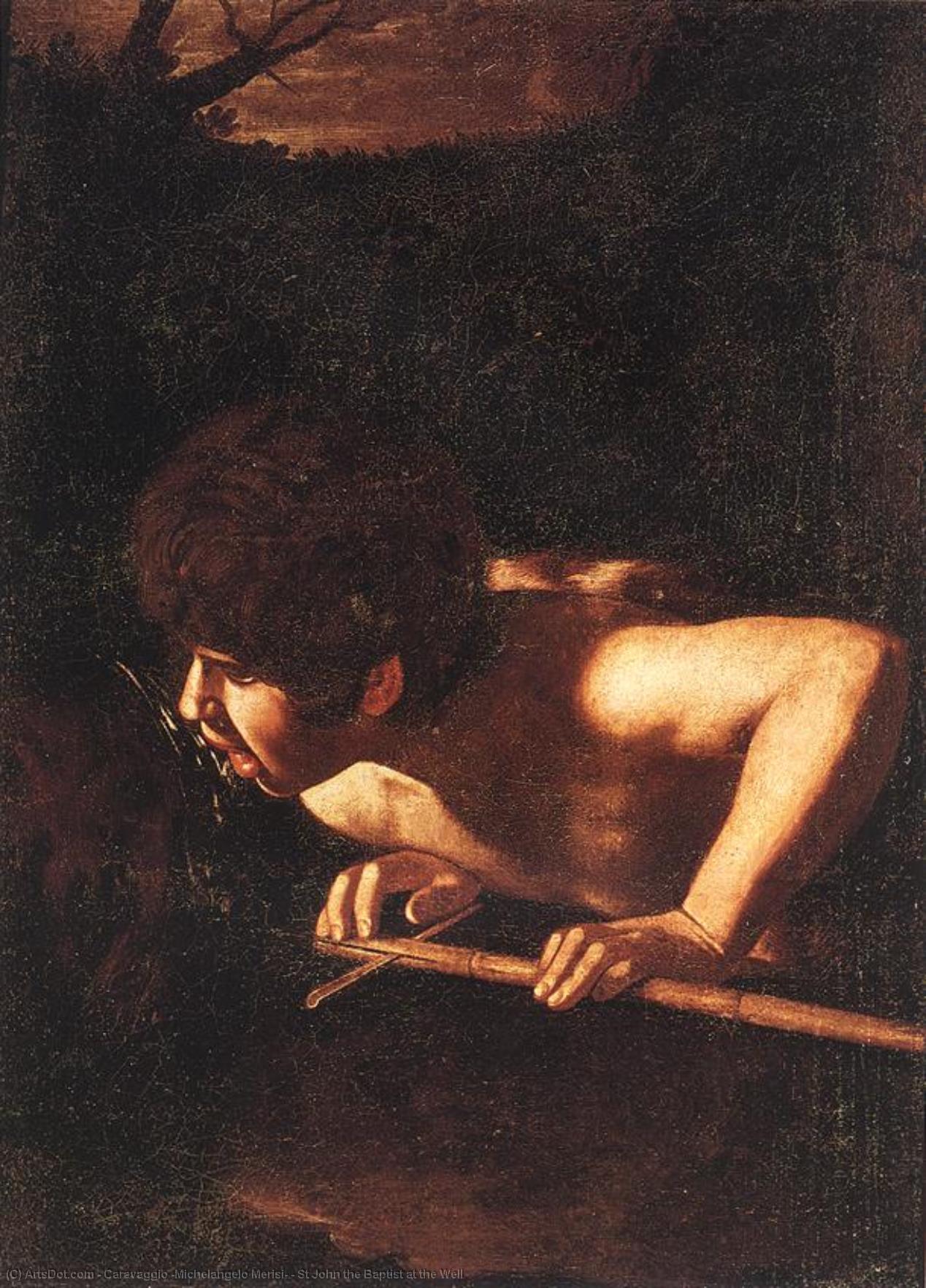 Wikioo.org - The Encyclopedia of Fine Arts - Painting, Artwork by Caravaggio (Michelangelo Merisi) - St John the Baptist at the Well