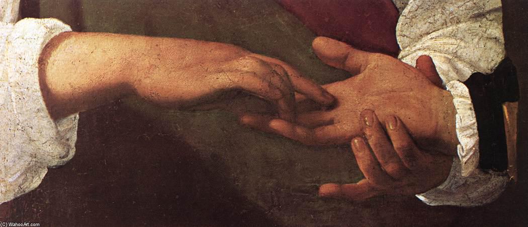 WikiOO.org - Enciclopédia das Belas Artes - Pintura, Arte por Caravaggio (Michelangelo Merisi) - The Fortune Teller (detail)