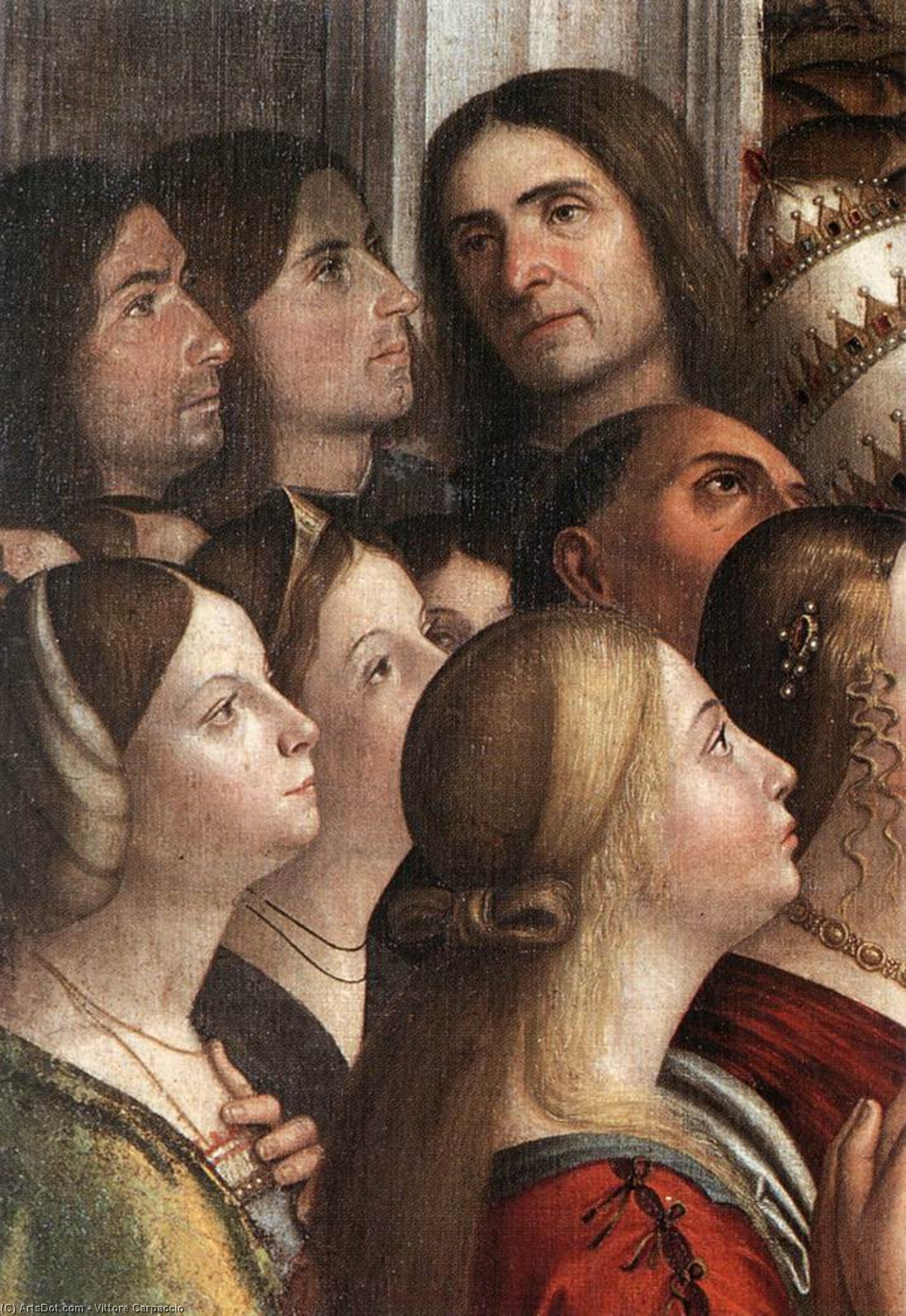 Wikioo.org - The Encyclopedia of Fine Arts - Painting, Artwork by Vittore Carpaccio - Apotheosis of St Ursula (detail)