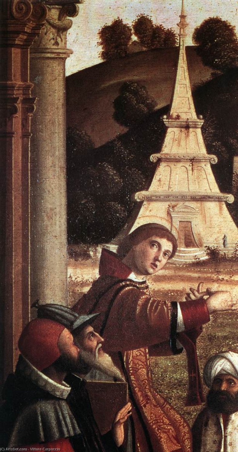 Wikioo.org - The Encyclopedia of Fine Arts - Painting, Artwork by Vittore Carpaccio - Disputation of St Stephen (detail)