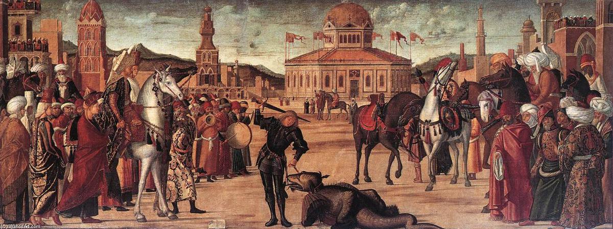 Wikioo.org – La Enciclopedia de las Bellas Artes - Pintura, Obras de arte de Vittore Carpaccio - el triunfo de De St Jorge