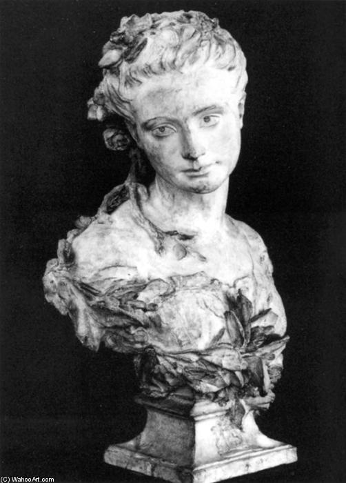 Wikioo.org - The Encyclopedia of Fine Arts - Painting, Artwork by Jean Baptiste Carpeaux - Amélie de Montfort Dressed as a Bride