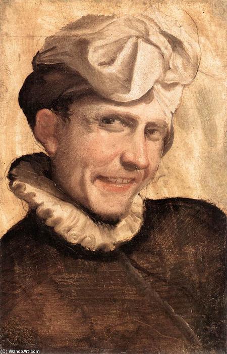 Wikioo.org - The Encyclopedia of Fine Arts - Painting, Artwork by Annibale Carracci - The Laughing Youth