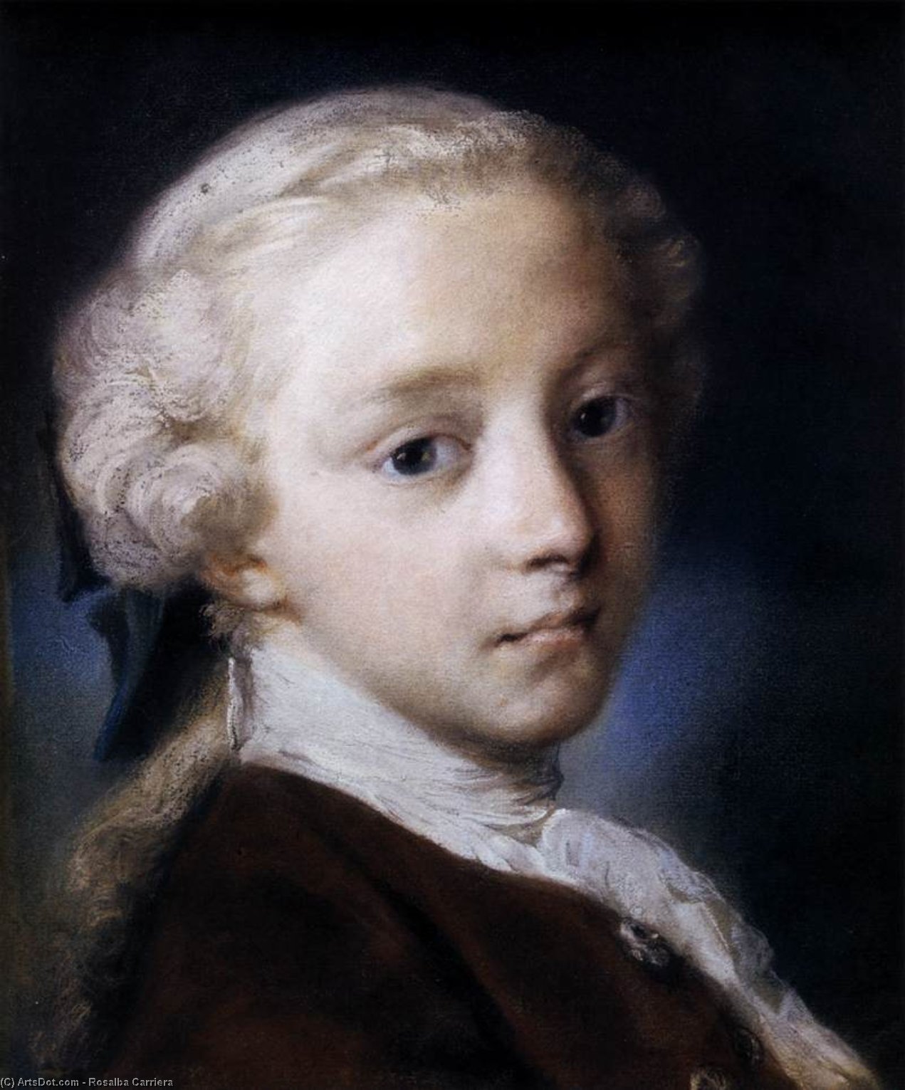 Wikioo.org – L'Enciclopedia delle Belle Arti - Pittura, Opere di Rosalba Carriera - Ritratto di un ragazzo