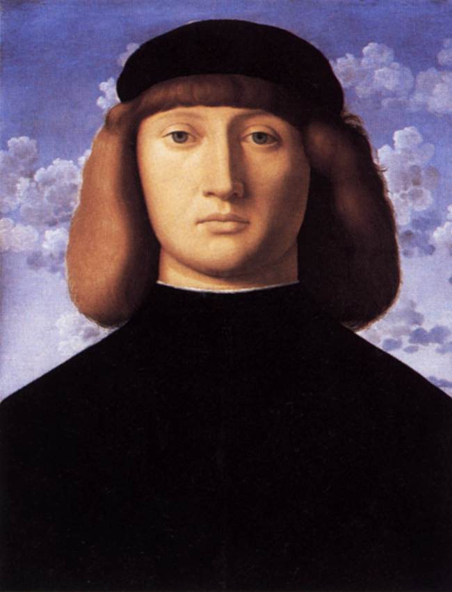 Wikioo.org - The Encyclopedia of Fine Arts - Painting, Artwork by Vincenzo Catena - Portrait of a Young Man