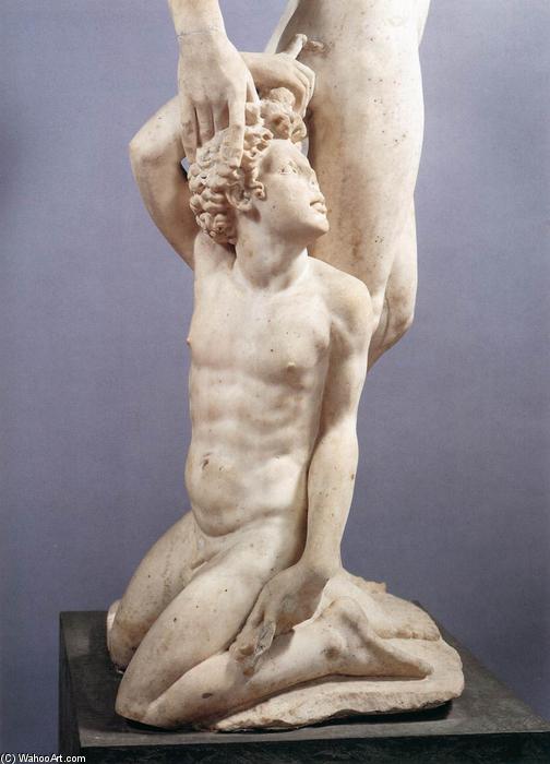 Wikioo.org - สารานุกรมวิจิตรศิลป์ - จิตรกรรม Benvenuto Cellini - Apollo and Hyacinth (detail)