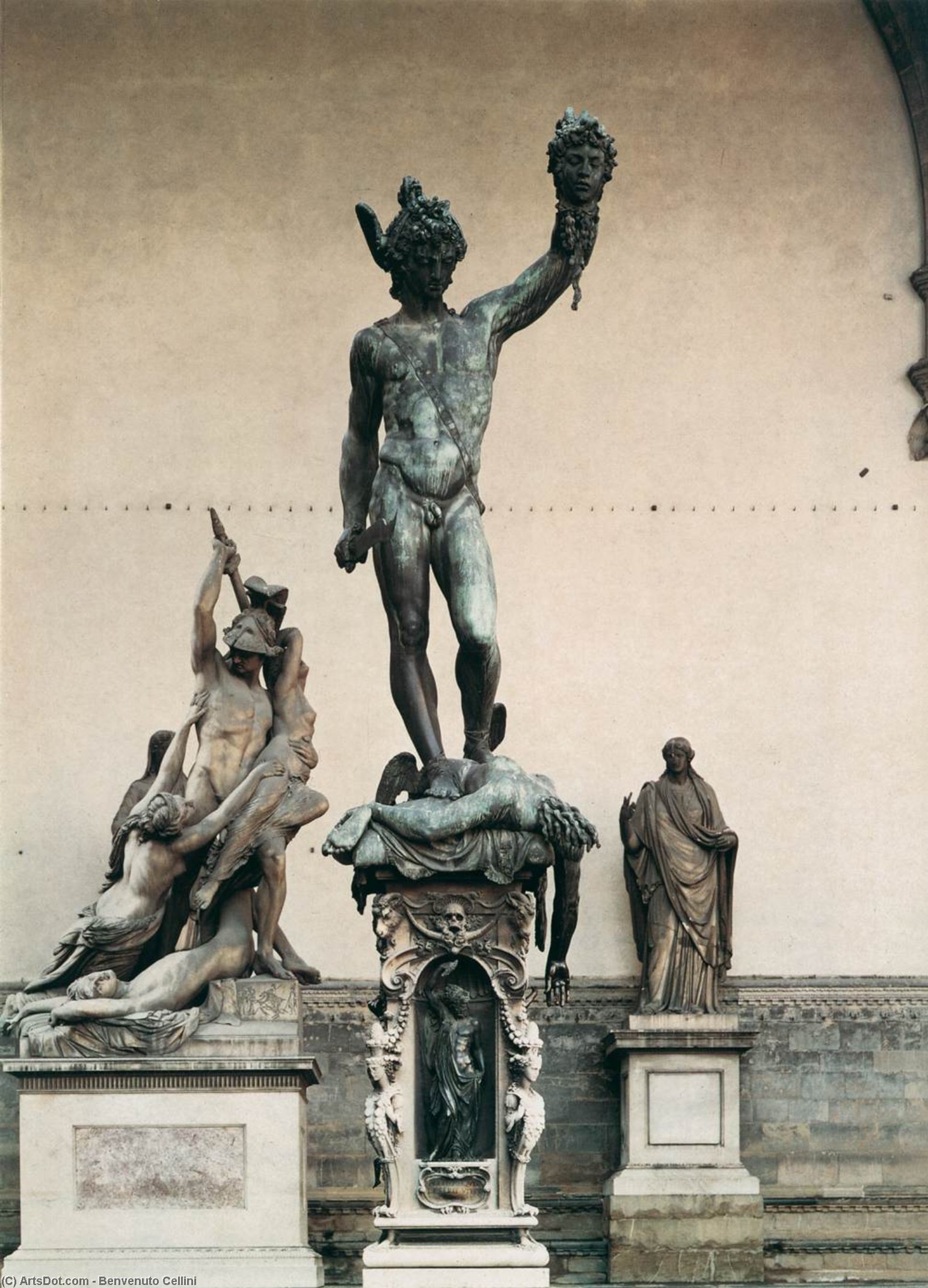 WikiOO.org - Encyclopedia of Fine Arts - Maalaus, taideteos Benvenuto Cellini - Perseus (15)