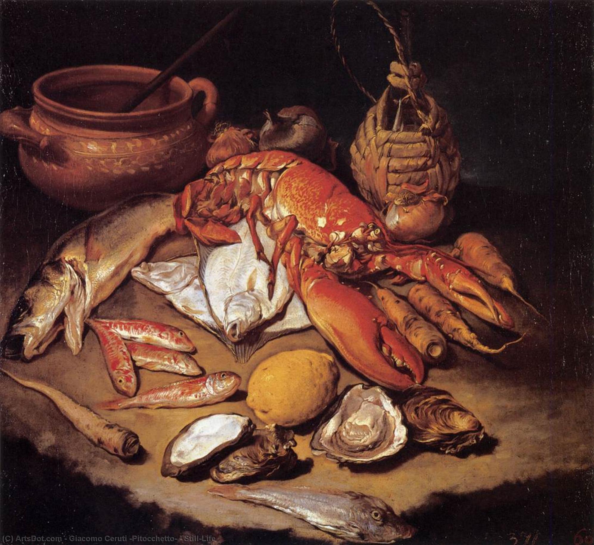 Wikioo.org - The Encyclopedia of Fine Arts - Painting, Artwork by Giacomo Ceruti (Pitocchetto) - Still-Life