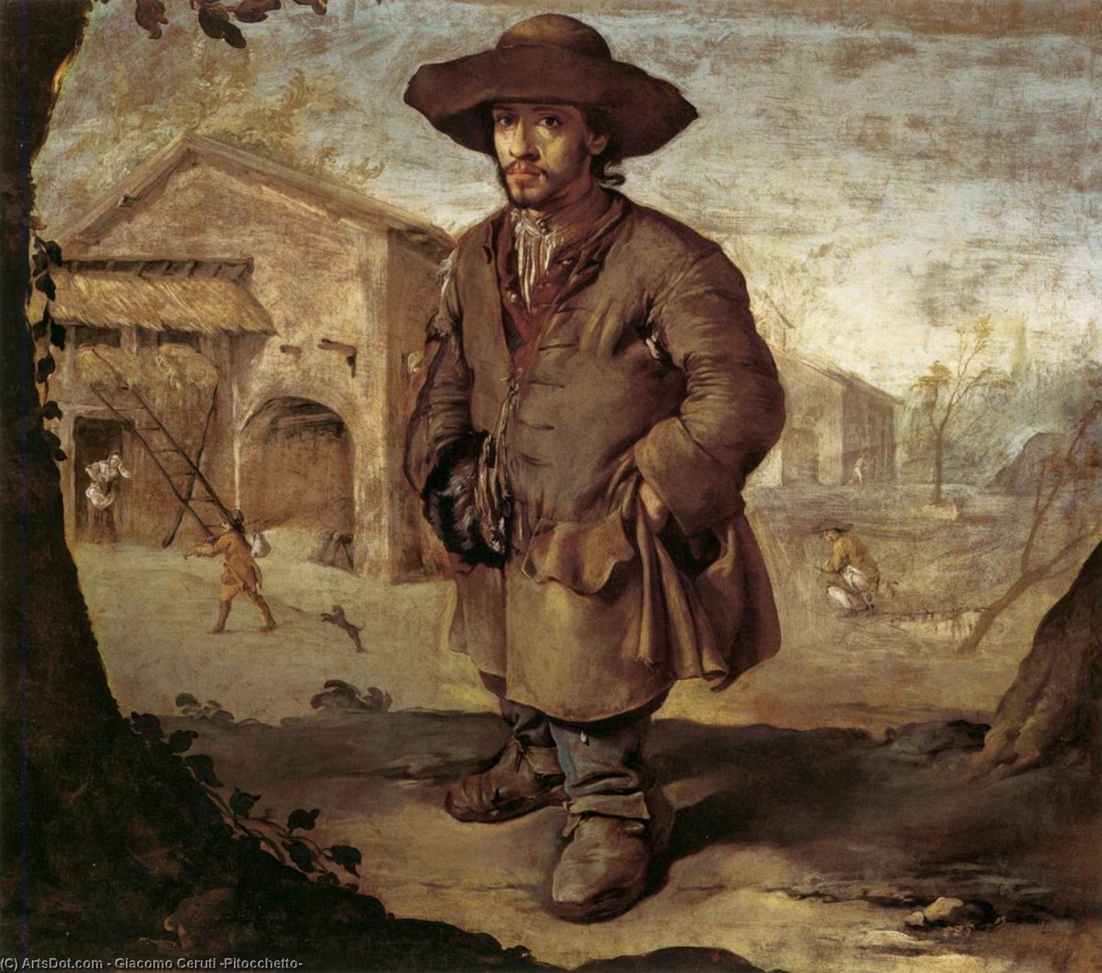 WikiOO.org - אנציקלופדיה לאמנויות יפות - ציור, יצירות אמנות Giacomo Ceruti (Pitocchetto) - The Dwarf