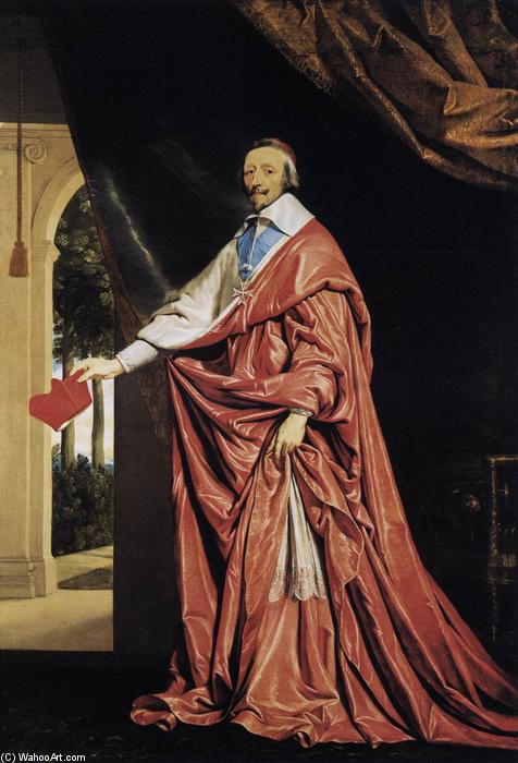 WikiOO.org - 백과 사전 - 회화, 삽화 Philippe De Champaigne - Cardinal Richelieu