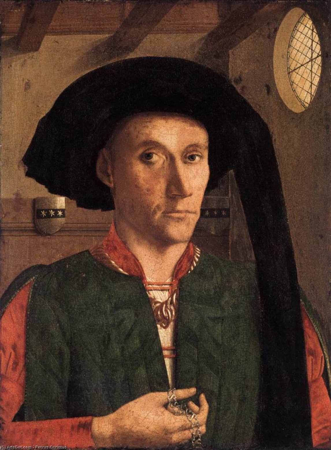 Wikioo.org - The Encyclopedia of Fine Arts - Painting, Artwork by Petrus Christus - Portrait of Edward Grimston