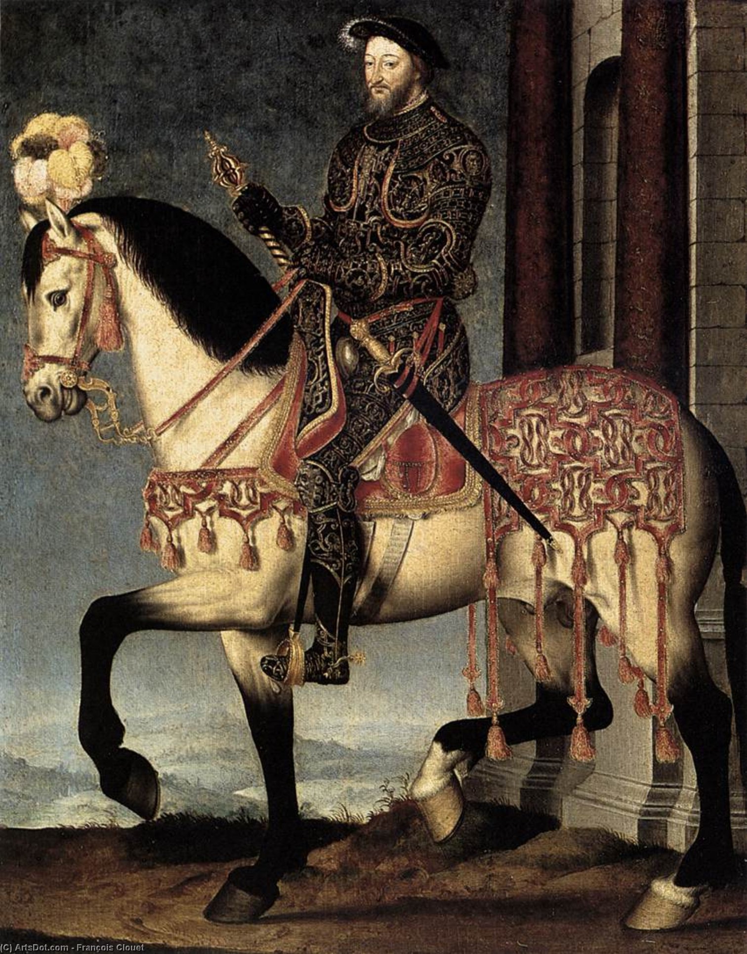 WikiOO.org - Güzel Sanatlar Ansiklopedisi - Resim, Resimler François Clouet - Portrait of Francis I, King of France