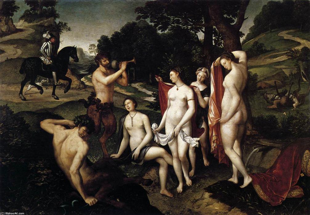 Wikioo.org – La Enciclopedia de las Bellas Artes - Pintura, Obras de arte de François Clouet - El baño de Diana