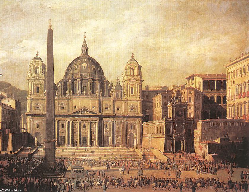 Wikioo.org - The Encyclopedia of Fine Arts - Painting, Artwork by Viviano Codazzi - St Peter's, Rome
