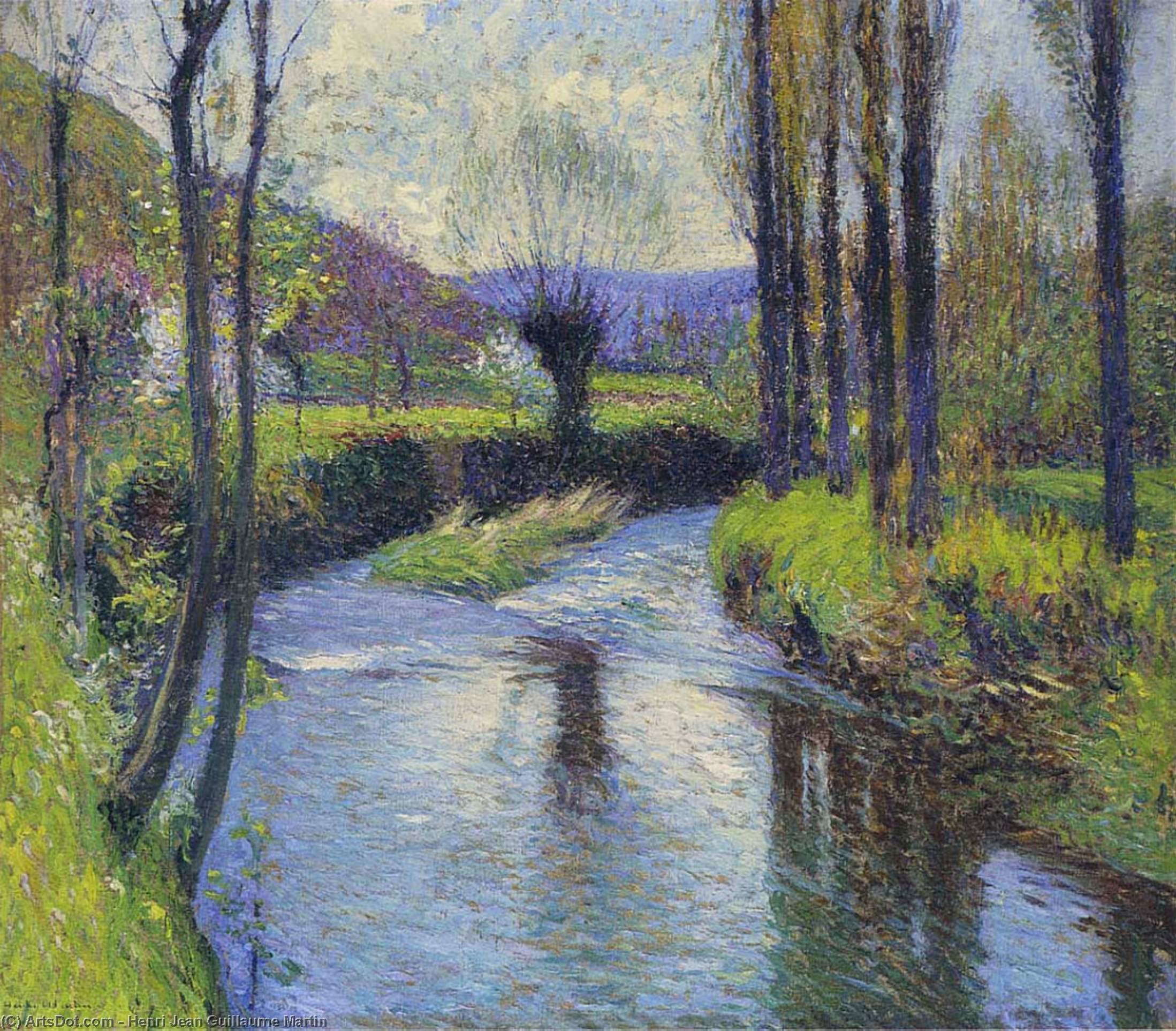 Wikioo.org - The Encyclopedia of Fine Arts - Painting, Artwork by Henri Jean Guillaume Martin - Le Saule (also known as The Willow Tree)