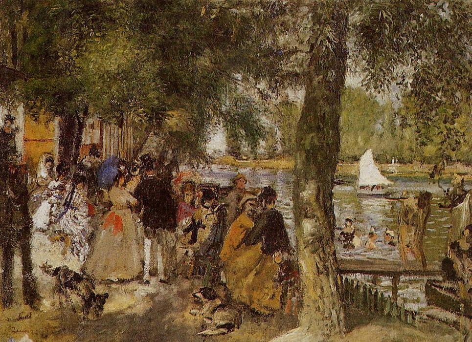 WikiOO.org – 美術百科全書 - 繪畫，作品 Pierre-Auguste Renoir - 香格里拉GRENOUILLERE