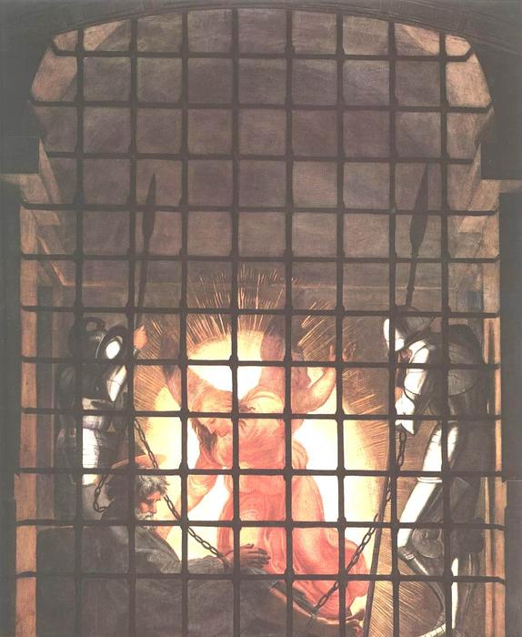 Wikioo.org - The Encyclopedia of Fine Arts - Painting, Artwork by Raphael (Raffaello Sanzio Da Urbino) - The Liberation of St Peter (detail 1) (Stanza di Eliodoro)