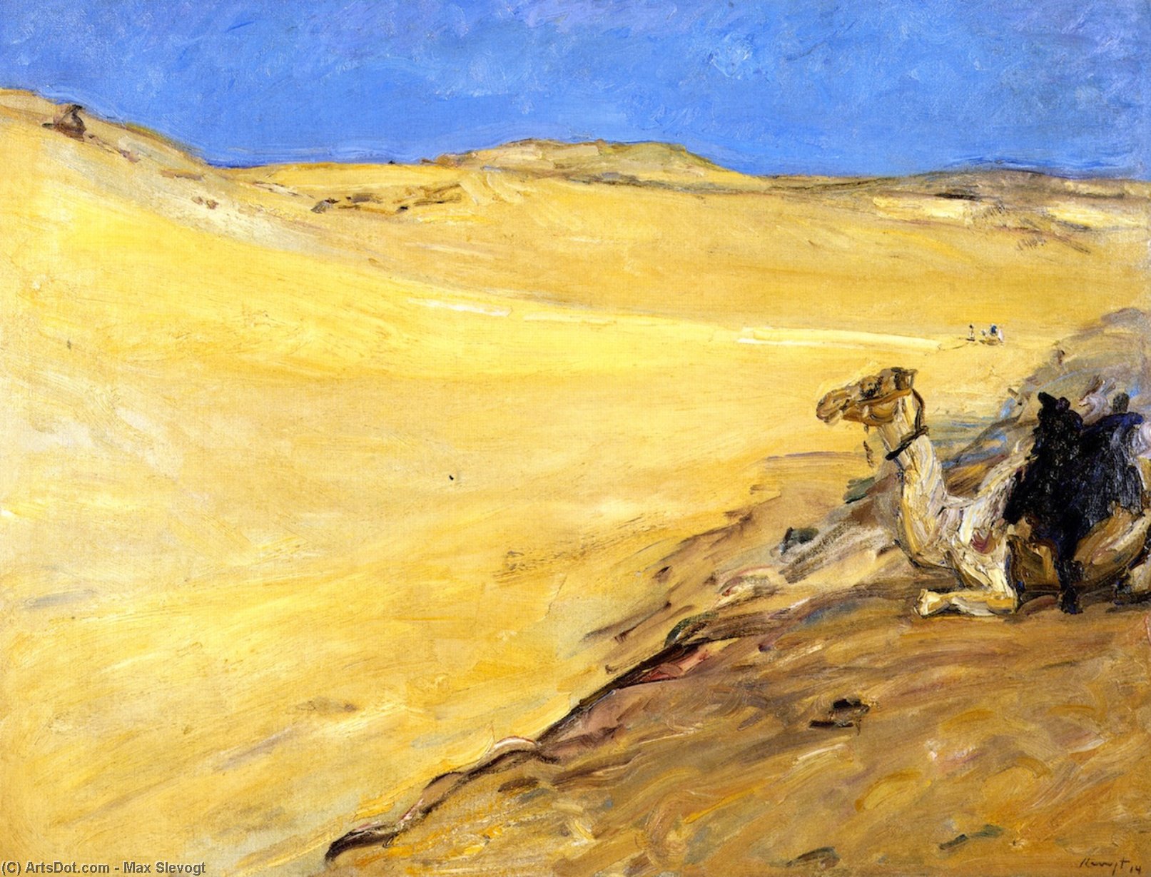 WikiOO.org - Encyclopedia of Fine Arts - Maľba, Artwork Max Slevogt - The Libyan Desert