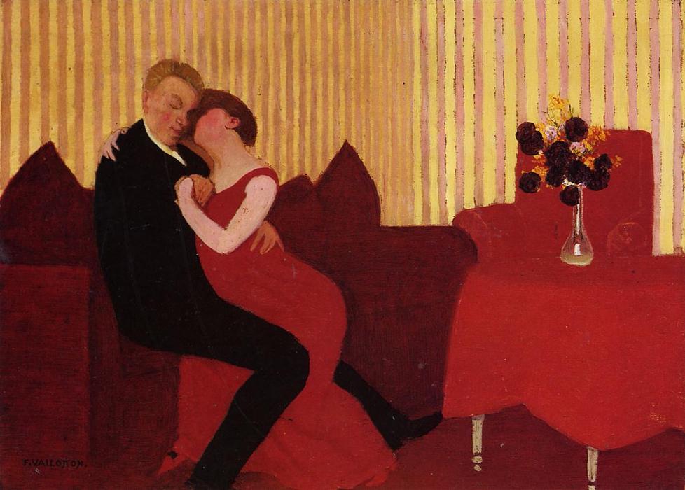 Wikioo.org - The Encyclopedia of Fine Arts - Painting, Artwork by Felix Vallotton - The Lie