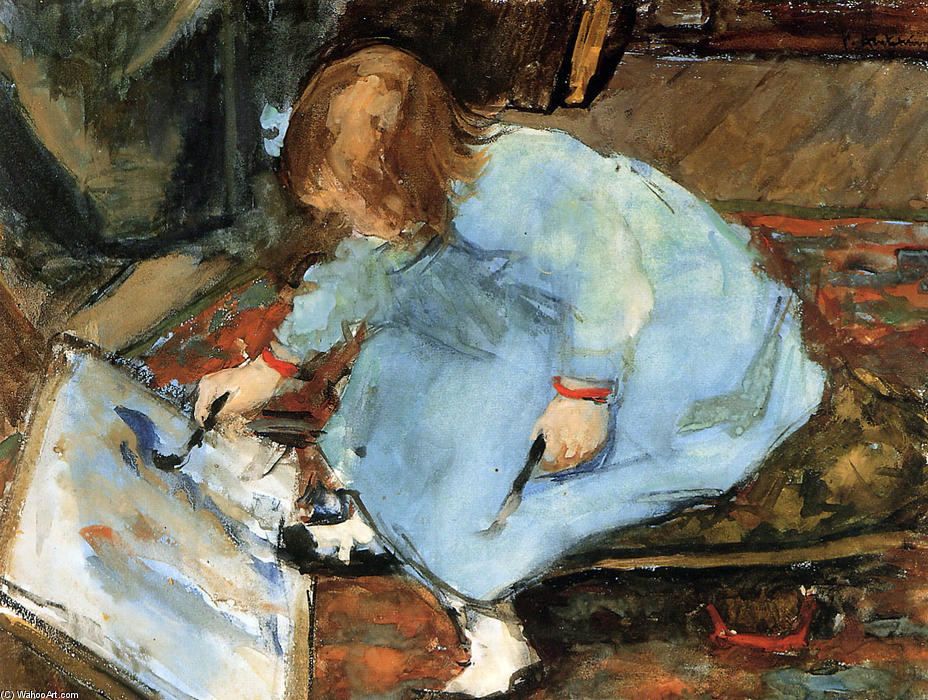 WikiOO.org - Εγκυκλοπαίδεια Καλών Τεχνών - Ζωγραφική, έργα τέχνης Pieter Florentius Nicolaas Jacobus Arntzenius - Lies, the Artist's Daughter, Painting