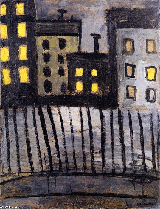 WikiOO.org - Güzel Sanatlar Ansiklopedisi - Resim, Resimler Auguste Chabaud - Lighted Windows