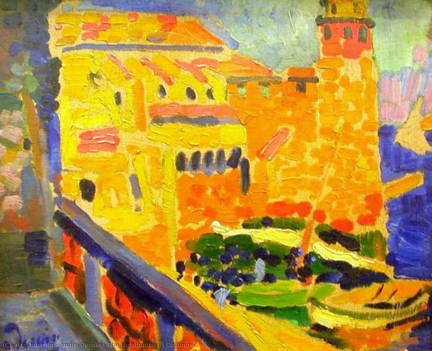 WikiOO.org - Encyclopedia of Fine Arts - Målning, konstverk André Derain - The Lighthouse at Collioure